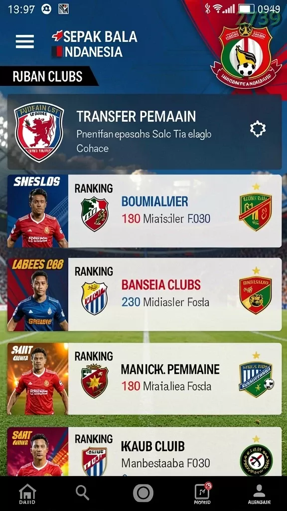 Cuplikan layar WINIDN — menu navigasi